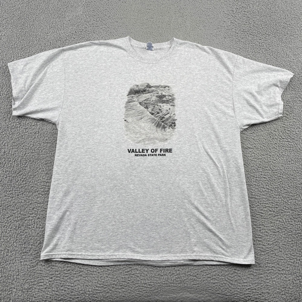 Valley of Fire State Park NV T-Shirt Mens‎ 3XL Gray Jerzees Dri-Power Active